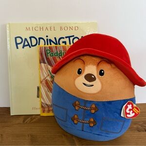 Paddington Bear bundle TY plush (2022) NWT and 2 books